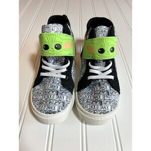 Star Wars Mandalorian Baby Yoda High Top Sneakers Size 9 NWT